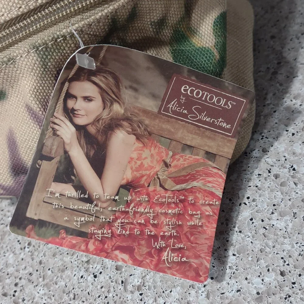 New With Tags Eco Tools by Alicia Silverstone Train Makeup Case